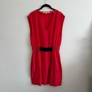 RACHEL Rachel Roy Red V-Neck Mini Dress